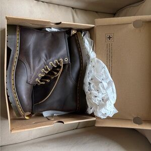 Dr. Martens Dark Brown Leather Boots